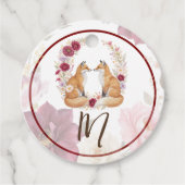 Étiquettes Cadeau Jouer Fox Mariage d'automne (Devant)