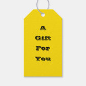 Étiquettes-cadeau Jouet en caoutchouc Jaune Automne Automne Chute Co (Devant)