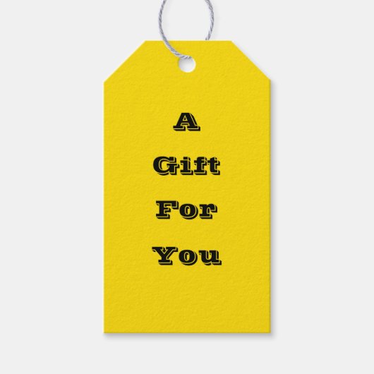 Étiquettes-cadeau Jouet en caoutchouc Jaune Automne Automne Chute Co (Devant)