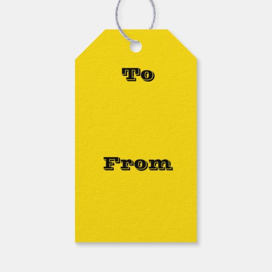 Étiquettes-cadeau Jouet en caoutchouc Jaune Automne Automne Chute Co (Dos)