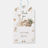 Étiquettes-cadeau Jouets ours girafe Mignon Fête bébé Nursery (Devant)