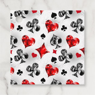 Étiquettes Cadeau Joueur de poker Joueur de cartes de jouer costumes