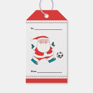 Étiquettes-cadeau Joueur de soccer Tags cadeaux de Noël