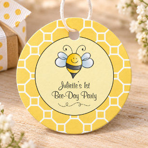 Étiquettes Cadeau Jour d'anniversaire de l'abeille bourdon miel