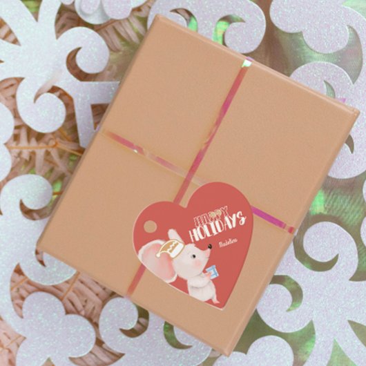 Étiquettes Cadeau jour de la souris mignon