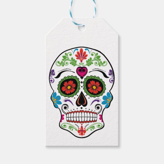 ÉTIQUETTES-CADEAU JOUR DE L'ESSENCE DU SUCRE MORT (Devant)