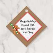 Étiquettes Cadeau Jour de messages personnalisés (Dos)