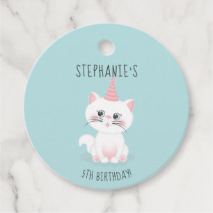 Étiquettes Cadeau Jour Purr-fect Chat Anniversaire
