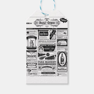 Étiquettes-cadeau journal déplaisant