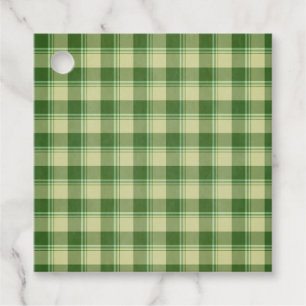 Étiquettes Cadeau Journée de la Saint Patrick à Plaid Vert