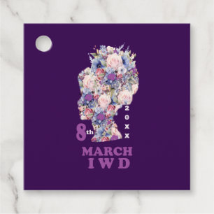 Étiquettes Cadeau Journée internationale de la femme violette 2025
