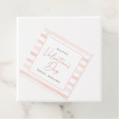 Étiquettes Cadeau Jours de Valentines de l'aquarelle rose (En situation)