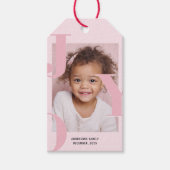 Étiquettes-cadeau JOY Blush Pink Modern Christmas | Personalized  (Devant)
