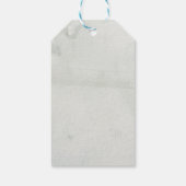 Étiquettes-cadeau Joy Floral aquarelle feuillage Noël (Dos)