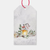 Étiquettes-cadeau Joyeuse aquarelle de Noël personnalisée (Dos)