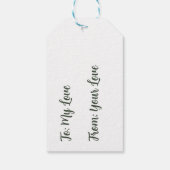 Étiquettes-cadeau Joyeuse couronne de Noël (Dos)