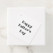 Étiquettes Cadeau Joyeuse fête des pères Simple Noir Blanc (En situation)