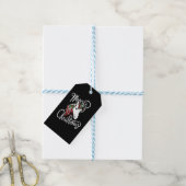 Étiquettes-cadeau joyeuse licorne de noël (Avec de laficelle)
