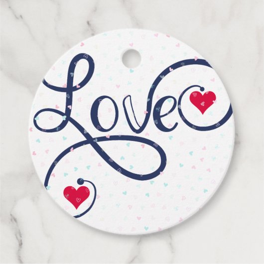 Étiquettes Cadeau Joyeuse Saint-Valentin. (Devant)