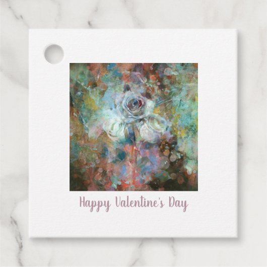 Étiquettes Cadeau Joyeuse Saint-Valentin. (Devant)