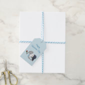 Étiquettes-cadeau Joyeuse Saint-Valentin aux éléphants (Avec de laficelle)