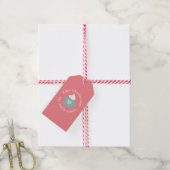 Étiquettes-cadeau Joyeuse Saint-Valentin Camp Fire Chocolat (Avec de la ficelle)