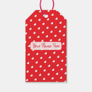 Étiquettes-cadeau Joyeuse Saint-Valentin Moderne Motif Amour