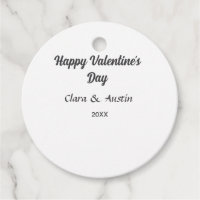 Joyeuse Saint-Valentin nom date simple minimaliste
