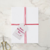 Étiquettes-cadeau Joyeuse Saint-Valentin Paillettes (Avec de la ficelle)