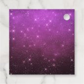 Étiquettes Cadeau Joyeuse sorcière de fête d'Halloween violet (Dos)