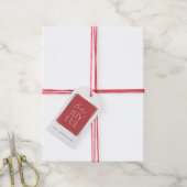 Étiquettes-cadeau Joyeuse Symétrie vacances (Avec de la ficelle)