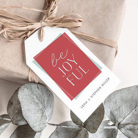 Étiquettes-cadeau Joyeuse Symétrie vacances