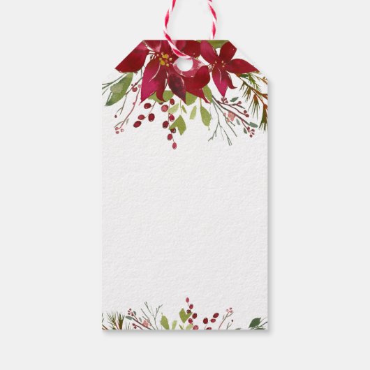 Étiquettes-cadeau Joyeuse verdure Joyeux Noël (Dos)