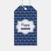 Étiquettes-cadeau Joyeuses Etoiles D'Aquarelle Hanoukka De David (Devant)