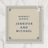 Étiquettes Cadeau Joyeuses fêtes | Ajouter Votre Nom (Dos)