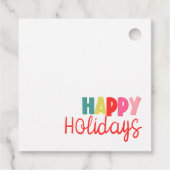 Étiquettes Cadeau Joyeuses fêtes avec photo voeux de Noël (Dos)