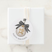 Étiquettes Cadeau Joyeuses Fêtes Boule de Noël (En situation)