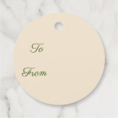 Étiquettes Cadeau Joyeuses fêtes Colibri (Dos)