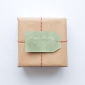 Étiquettes-cadeau Joyeuses Fêtes de fin d'année en écriture calligra