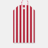 Étiquettes-cadeau Joyeuses Fêtes Noël Rouge Blanc (Dos)