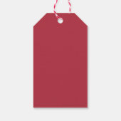 Étiquettes-cadeau Joyeuses fêtes Noël Rouge Script (Dos)