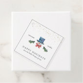 Étiquettes Cadeau Joyeuses fêtes | Noël rustique classique (En situation)