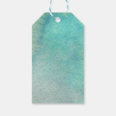 Étiquettes-cadeau Joyeuses Fêtes tropicaux | Aquarelle côtière (Dos)