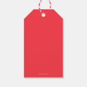 Étiquettes-cadeau Joyeuses vacances Bee Santa Claus Famille de Noël (Dos)