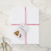 Étiquettes-cadeau Joyeuses vacances Bee Santa Claus Famille de Noël (Avec de la ficelle)