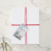 Étiquettes-cadeau Joyeuses vacances Cerfs dans la forêt (Avec de la ficelle)