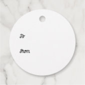 Étiquettes Cadeau Joyeuses vacances Ours polaire (Dos)