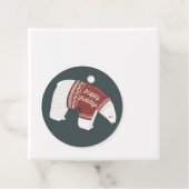 Étiquettes Cadeau Joyeuses vacances Ours polaire (En situation)