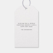 Étiquettes-cadeau Joyeuses vacances Pink Christmas Tree Holiday (Dos)