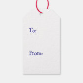 Étiquettes-cadeau Joyeuses Vacances Sucre Cookie Rouge Mitten Noël (Dos)